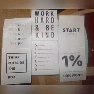 Office motivational canvas posters 6pk- New